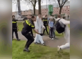 politie-ingrijpen bij examenstunt