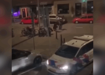 politieoptreden in Scheveningen