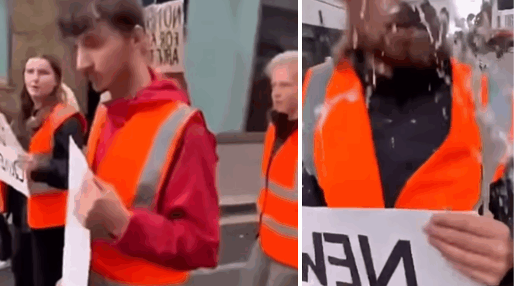 klimaatactivisten protest