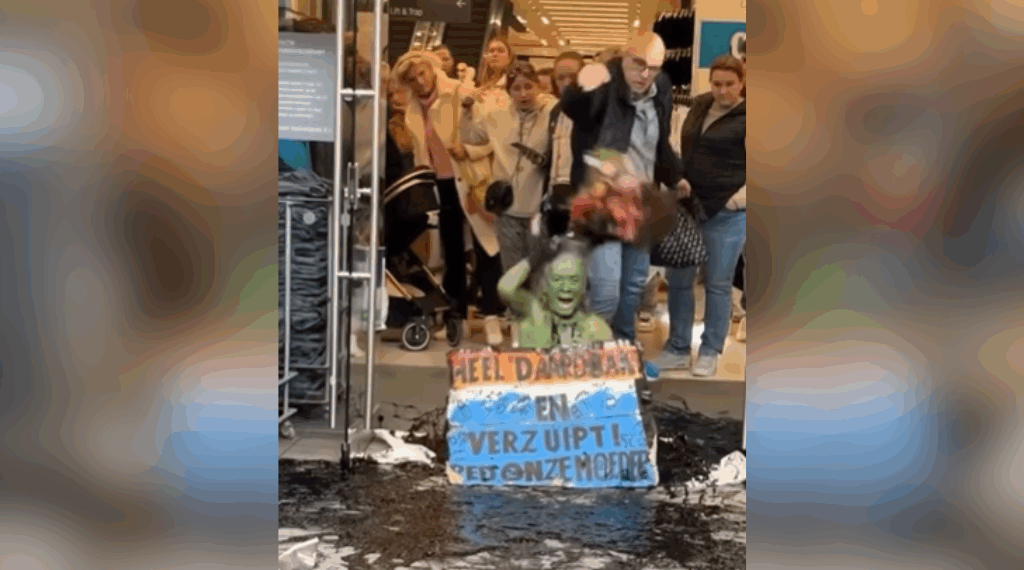 protest tegen fast fashion