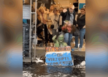 protest tegen fast fashion