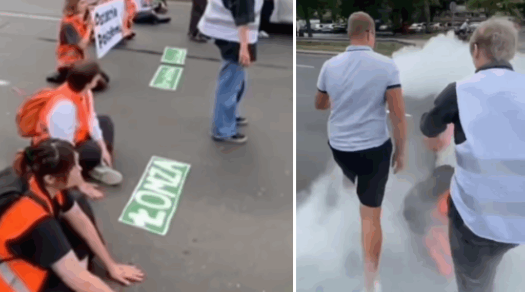 klimaatprotest brandblusser