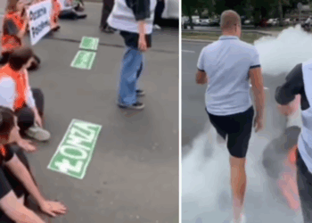 klimaatprotest brandblusser