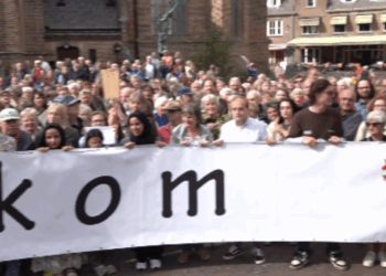 protest tegen asielmaatregelen