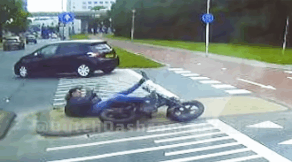 verkeersincident Peugeot fatbike