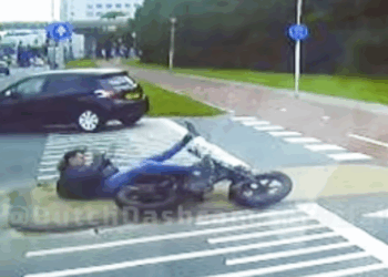 verkeersincident Peugeot fatbike