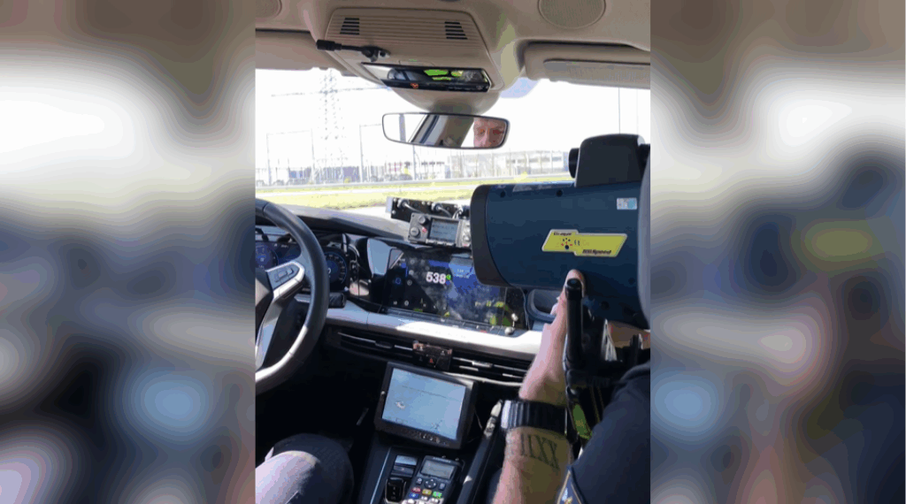 laserguns bij snelheidscontroles