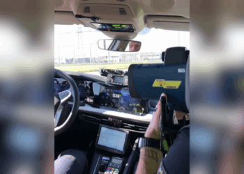 laserguns bij snelheidscontroles