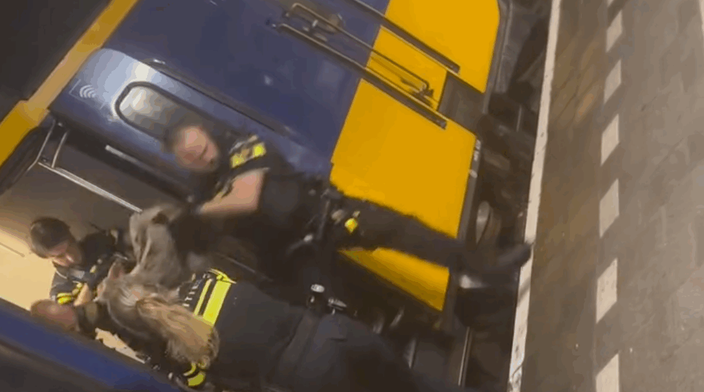 Politieoptreden in de trein