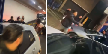 vechtpartij in parkeergarage